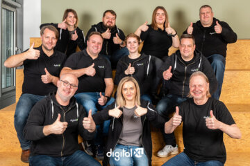Das Team von digitalXL im Januar 2023.