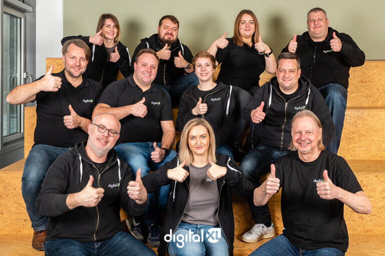 Das Team von digitalXL im Januar 2023.